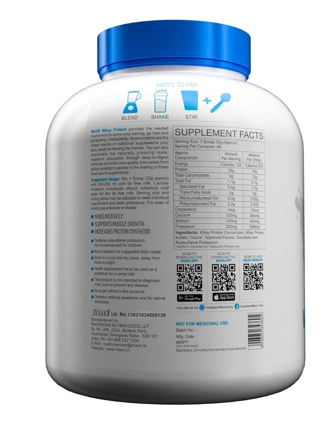 MAXN- whey Protein - Thumbnail