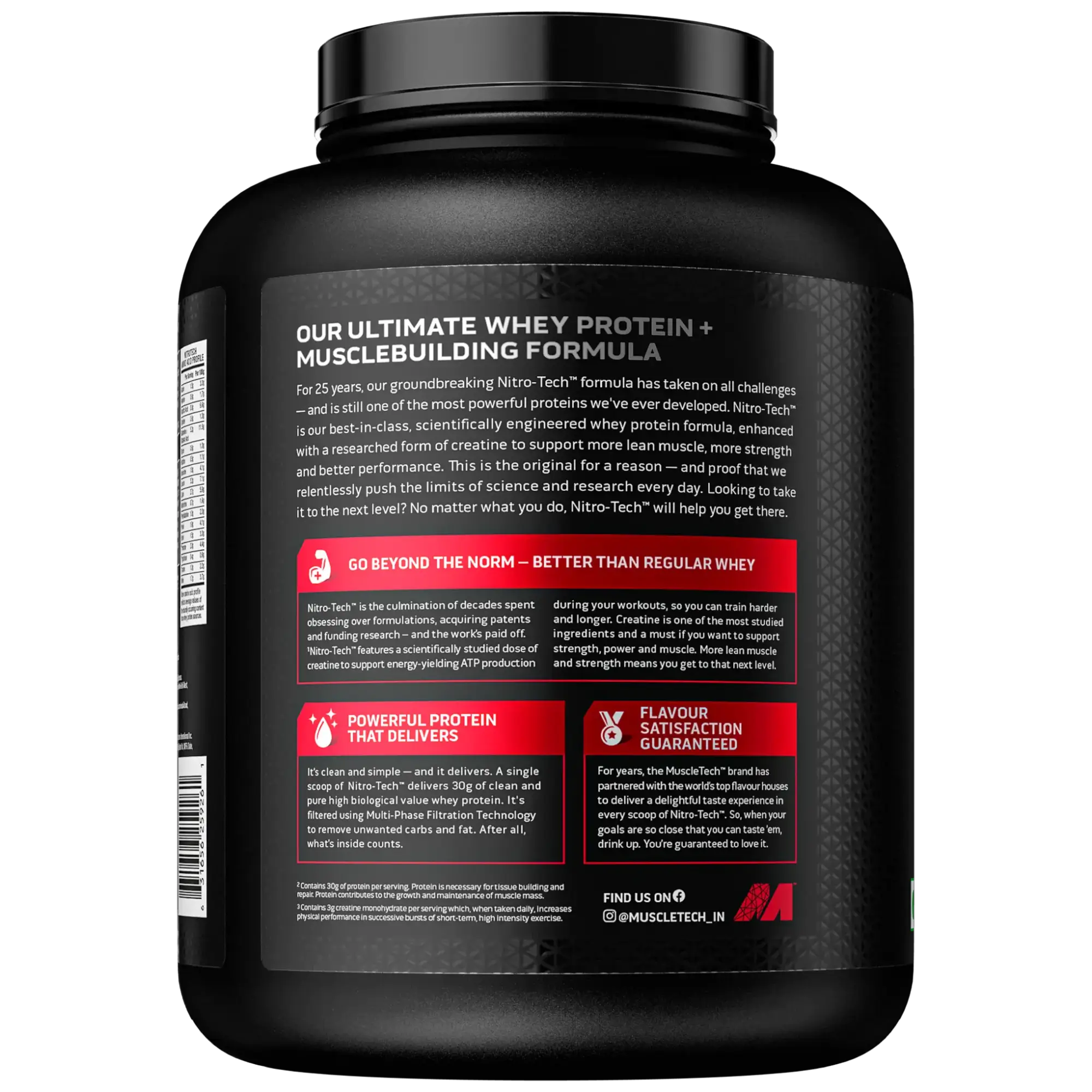 Muscletech™ Nitro-Tech™ Whey Protein - Thumbnail