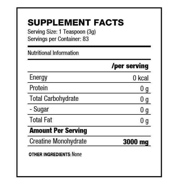 QNT-Creatine Monohydrate 250g - Thumbnail