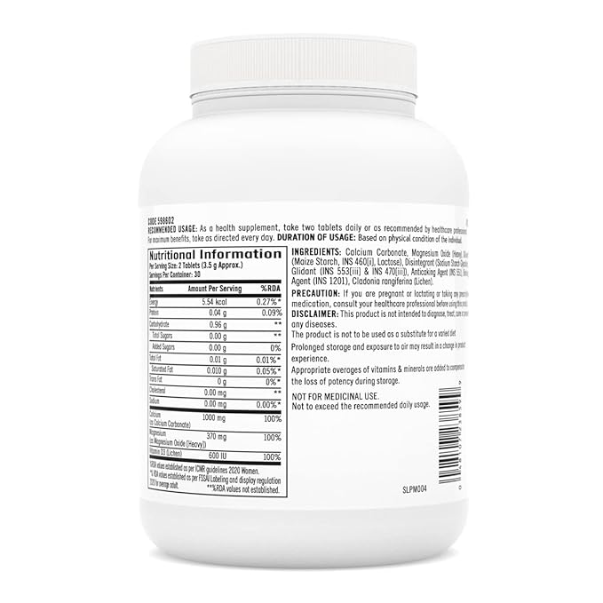 GNC Calcium Plus With Magnesium & Vitamin D3 | 60 Tablets - Thumbnail